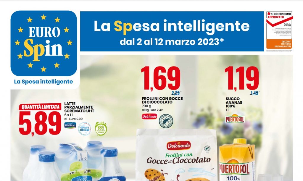 VOLANTINO EUROSPIN dal 2 al 12 marzo 2023 in Anteprima