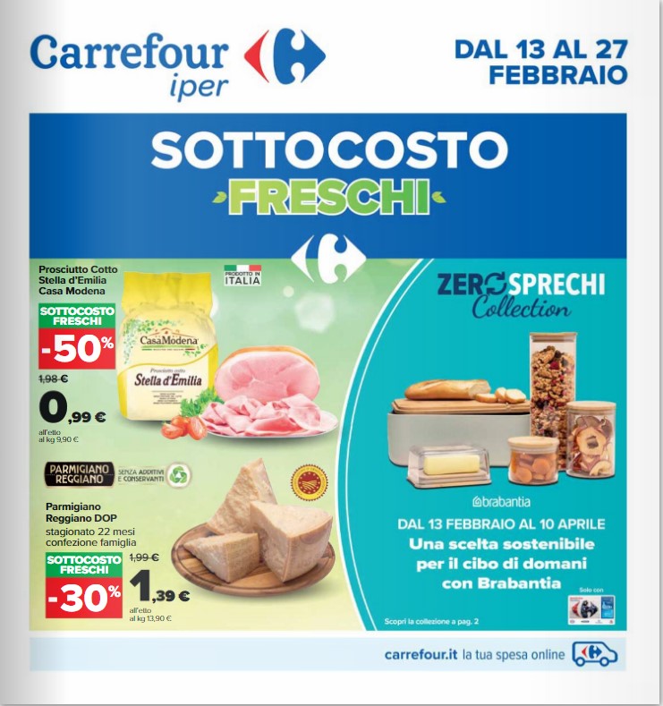 volantino carrefour dal 13 al 27 febbraio