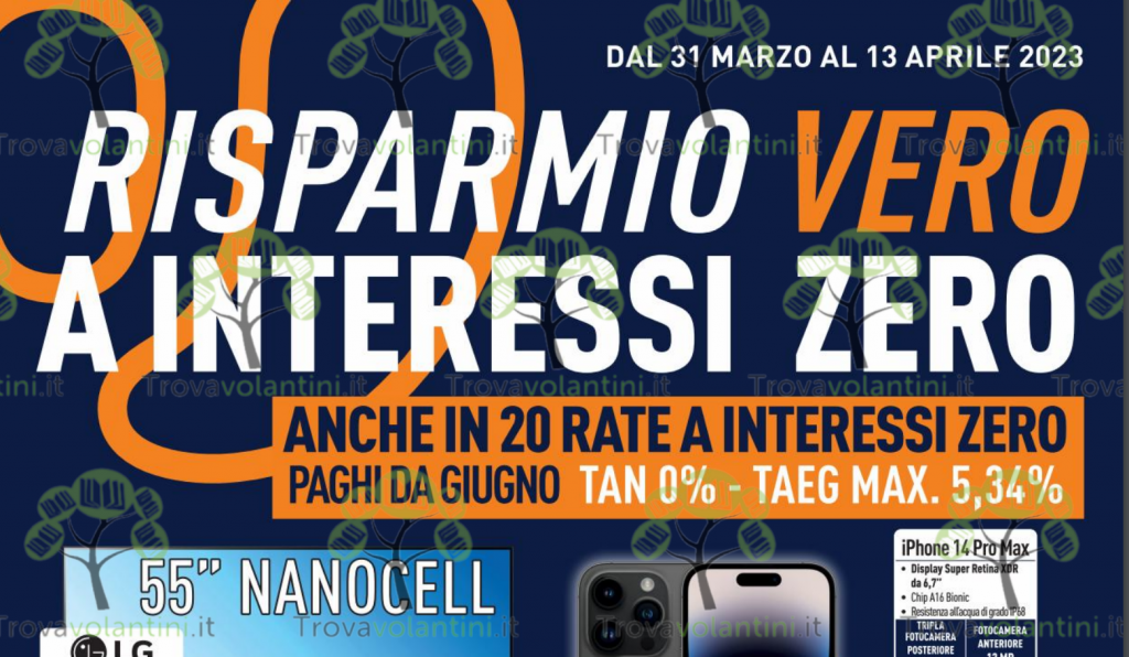 Nuovo Volantino Unieuro dal 31 marzo