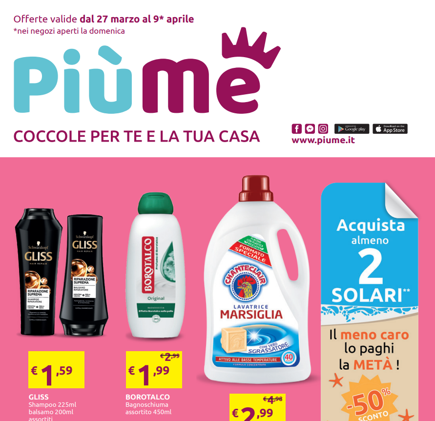 Volantino PiùMe dal 27 marzo