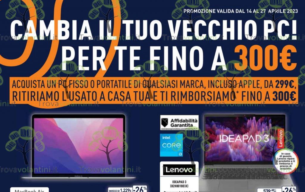 Nuovo Volantino Unieuro valido dal 14 aprile 2023
