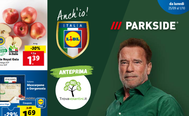 Lidl plus valido dal 25 sett al 1 ott