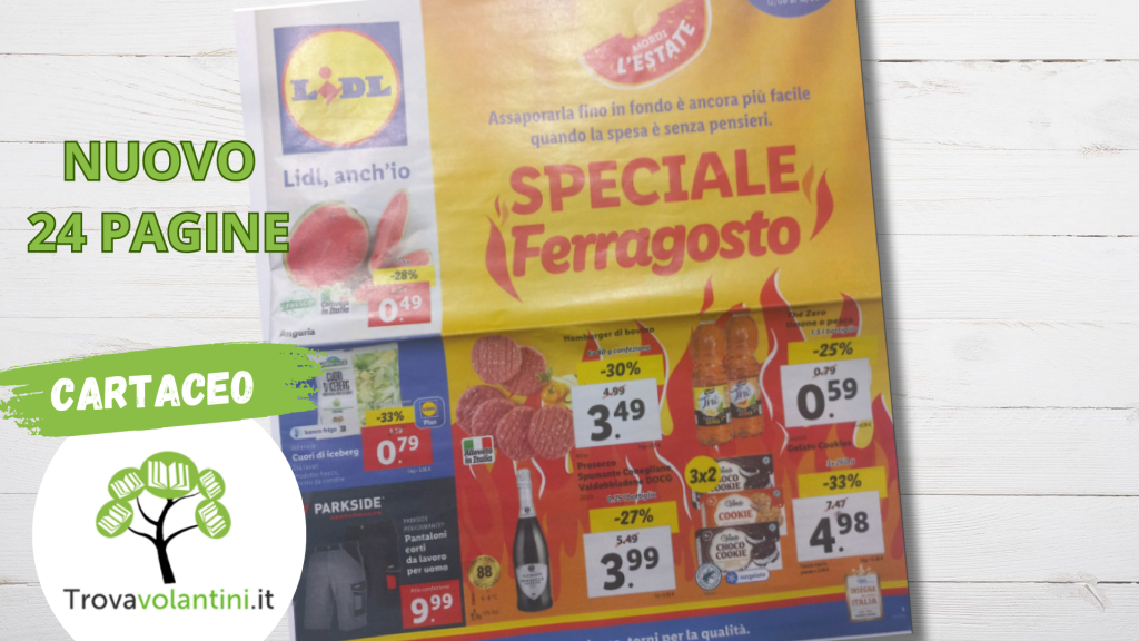 volantino lidl dal 12 agosto