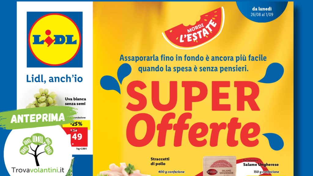 volantino lidl dal 26 agosto
