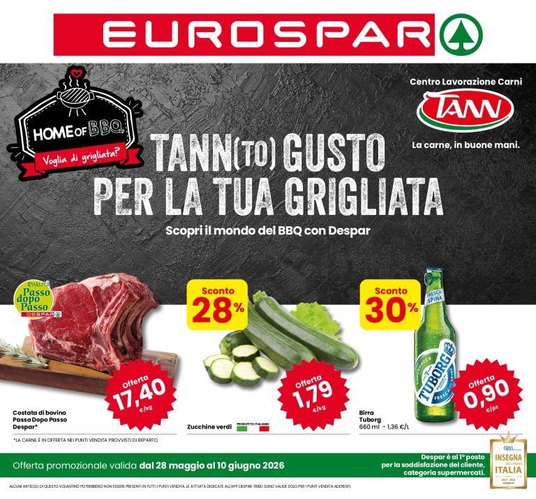 Nuovo Volantino Eurospar dal 28 maggio al 10 giugno 2026 #anteprima Nuovo Volantino Eurospar dal 28 maggio al 10 giugno 2026 #anteprima