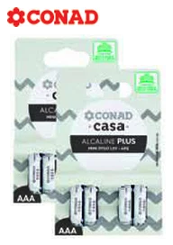 Pile alcaline Plus / Hi-Tech Conad in offerta da Conad Lazio