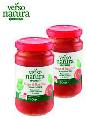 Sugo biologico al basilico Conad Verso Natura in offerta da Conad Lazio