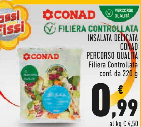 Insalata delicata Conad Percorso Qualità in offerta da Conad Lazio