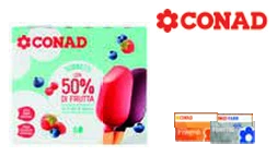 Sorbetti con 50% di frutta Conad in offerta da Conad Lazio