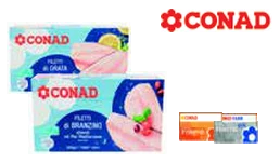 Filetti di branzino o orata Conad in offerta da Conad Lazio