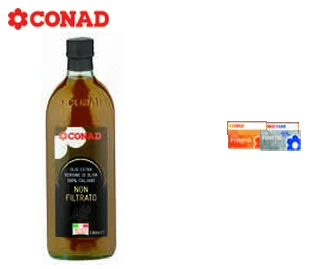 Olio extra vergine di oliva non filtrato Conad in offerta da Conad Lazio