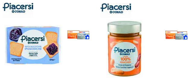 Fette biscottate iposodiche Conad Piacersi in offerta da Conad Lazio