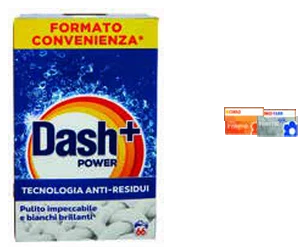 Detersivo in polvere per lavatrice Dash in offerta da Conad Lazio