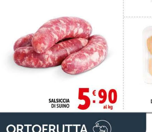 Salsiccia di suino  in offerta da Decò