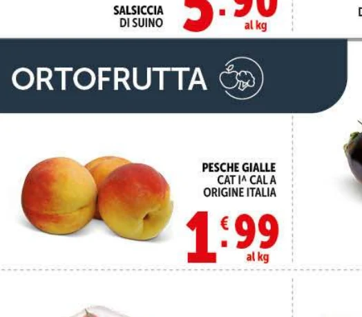 Pesche gialle  in offerta da Decò