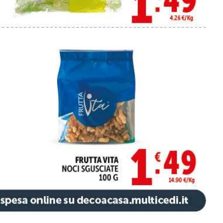 Noci sgusciate  in offerta da Decò