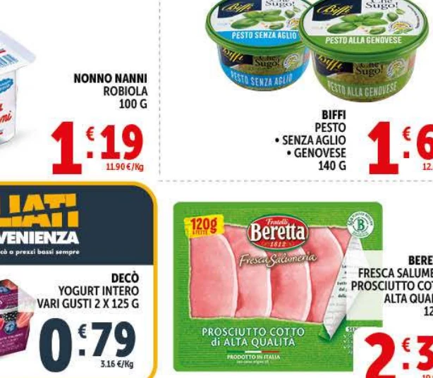 Pesto alla genovese Biffi in offerta da Decò