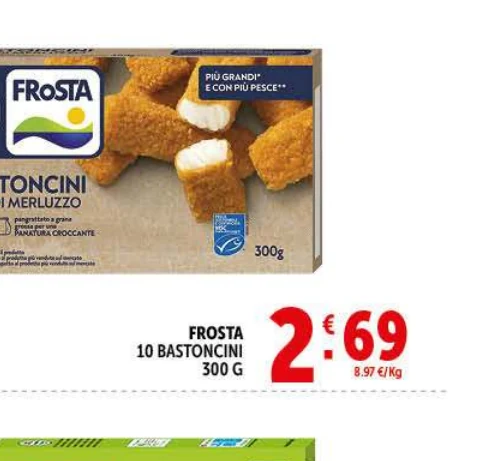 Bastoncini di pesce  in offerta da Decò