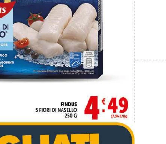 Fiori di nasello Findus in offerta da Decò