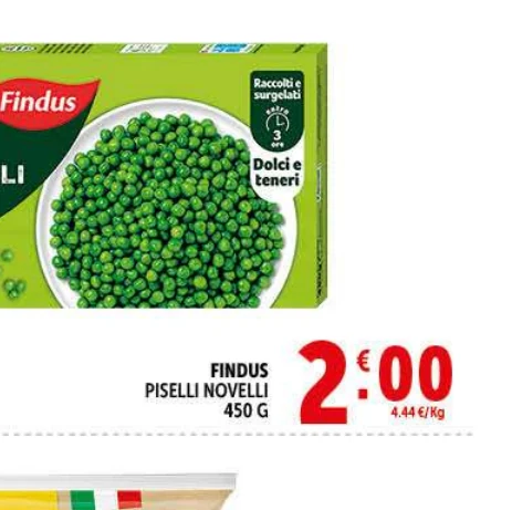 Piselli novelli Findus in offerta da Decò