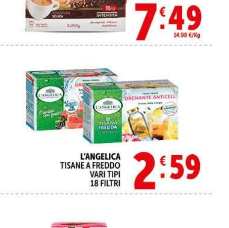 Tisane a freddo vari tipi  in offerta da Decò