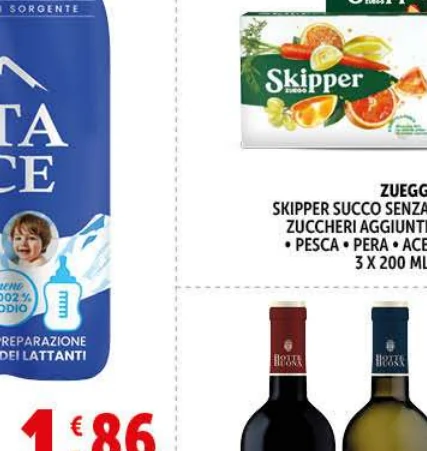 Skipper succo senza zuccheri aggiunti Zuegg in offerta da Decò