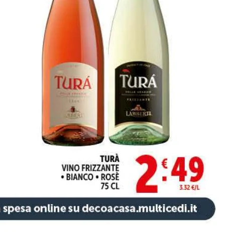 Vino frizzante bianco / rosé  in offerta da Decò
