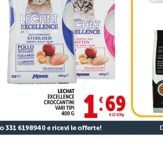 Alimento kitten Excellence  in offerta da Decò