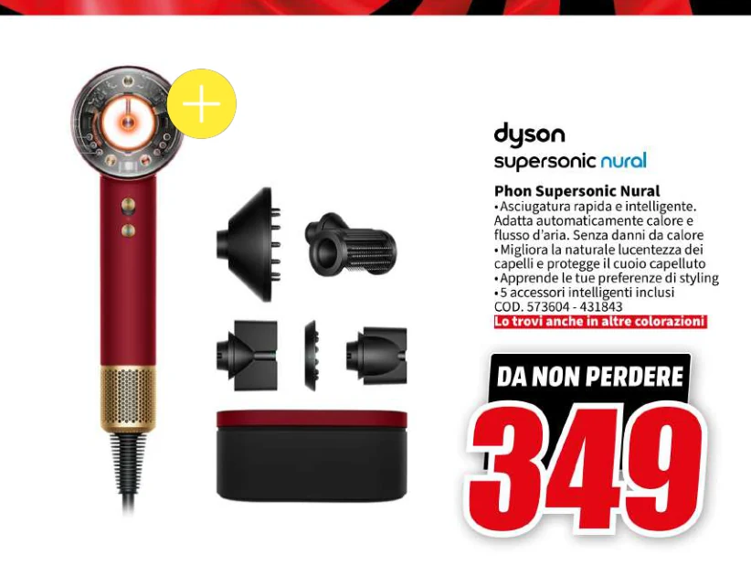 supersonic nural Phon Supersonic Nural Dyson in offerta da MediaWorld