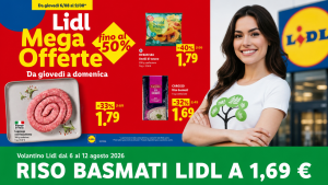 Alice presenta il riso basmati Lidl a 1,69 euro nel Volantino Lidl dal 6 al 12 agosto 2026