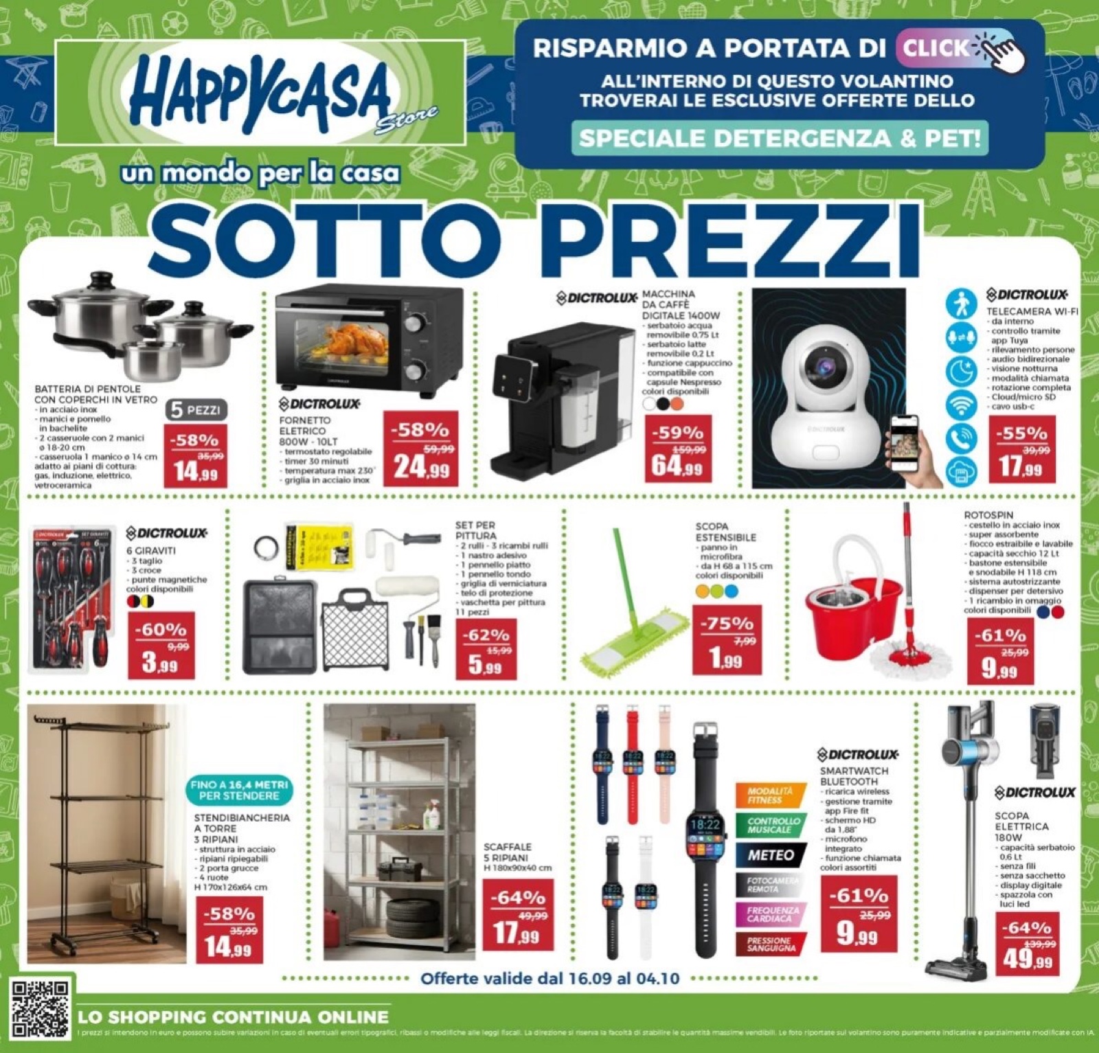 Copertina Volantino Happy Casa dal 16 settembre al 4 ottobre 2026