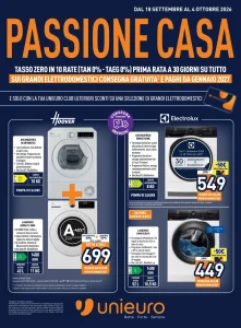 Copertina Volantino Unieuro dal 18 settembre al 4 ottobre 2026