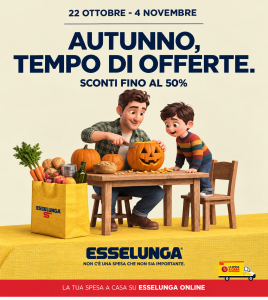 Volantino Esselunga dal 22 ottobre al 4 novembre 2026