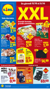 Volantino Lidl dal 15 al 21 ottobre 2026