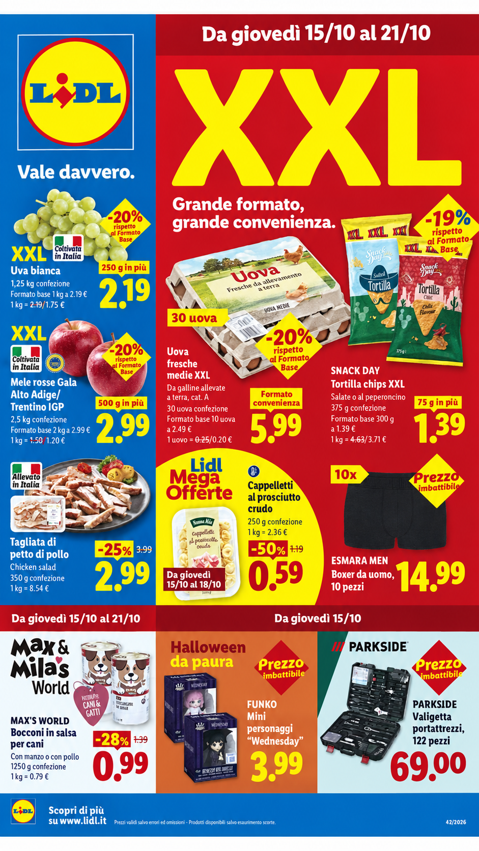Volantino Lidl dal 15 al 21 ottobre 2026