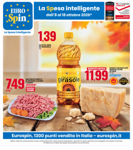 Volantino Eurospin dall’8 al 18 ottobre 2026