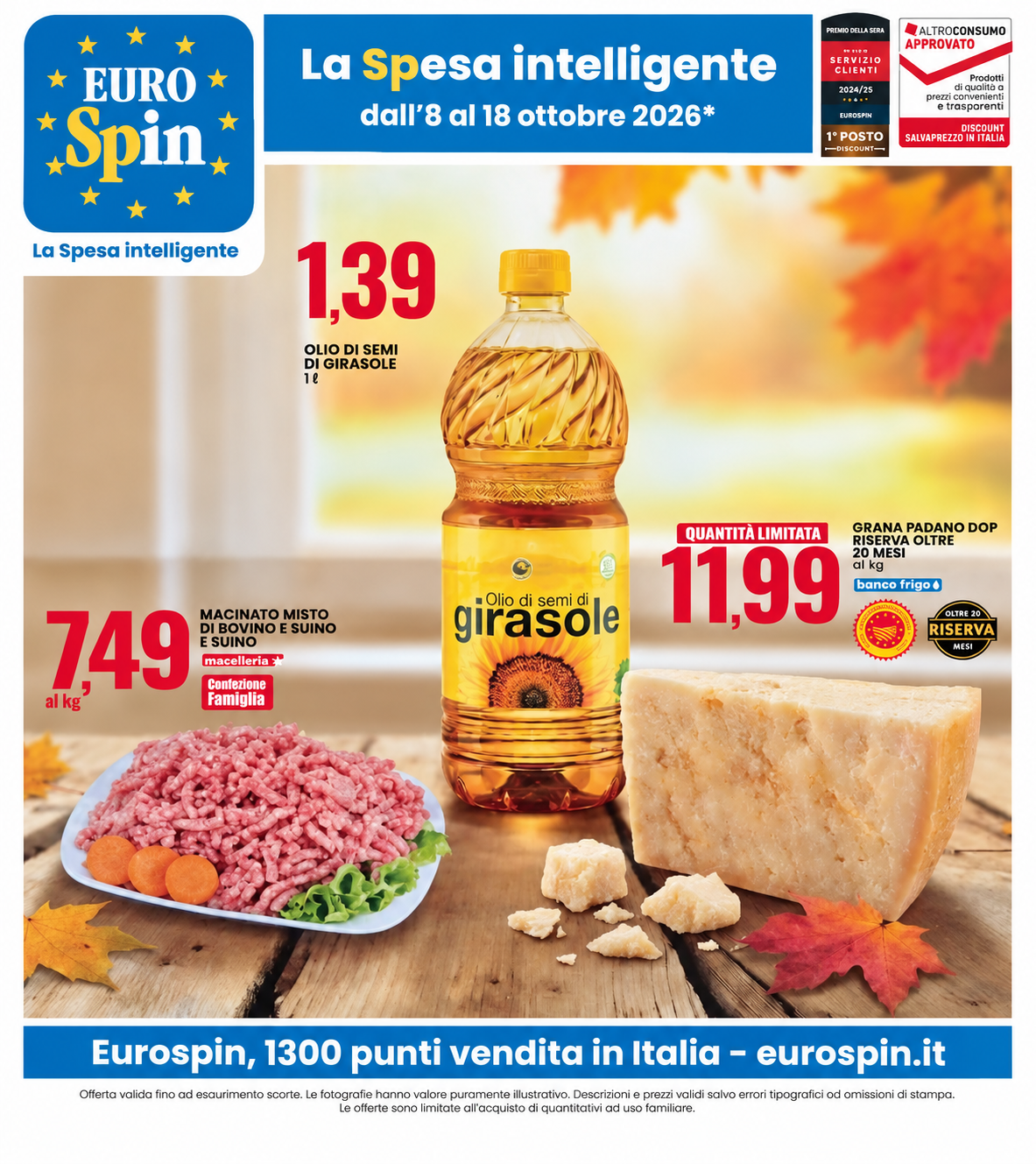 Volantino Eurospin dall’8 al 18 ottobre 2026