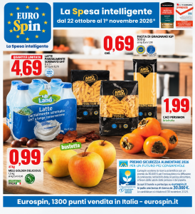 Volantino Eurospin dal 22 ottobre al 1 novembre 2026