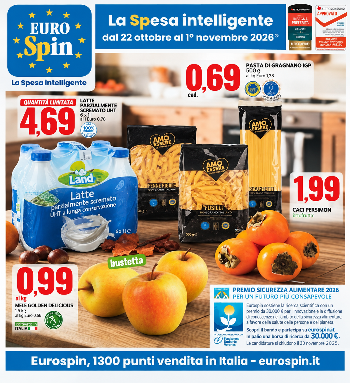 Volantino Eurospin dal 22 ottobre al 1 novembre 2026