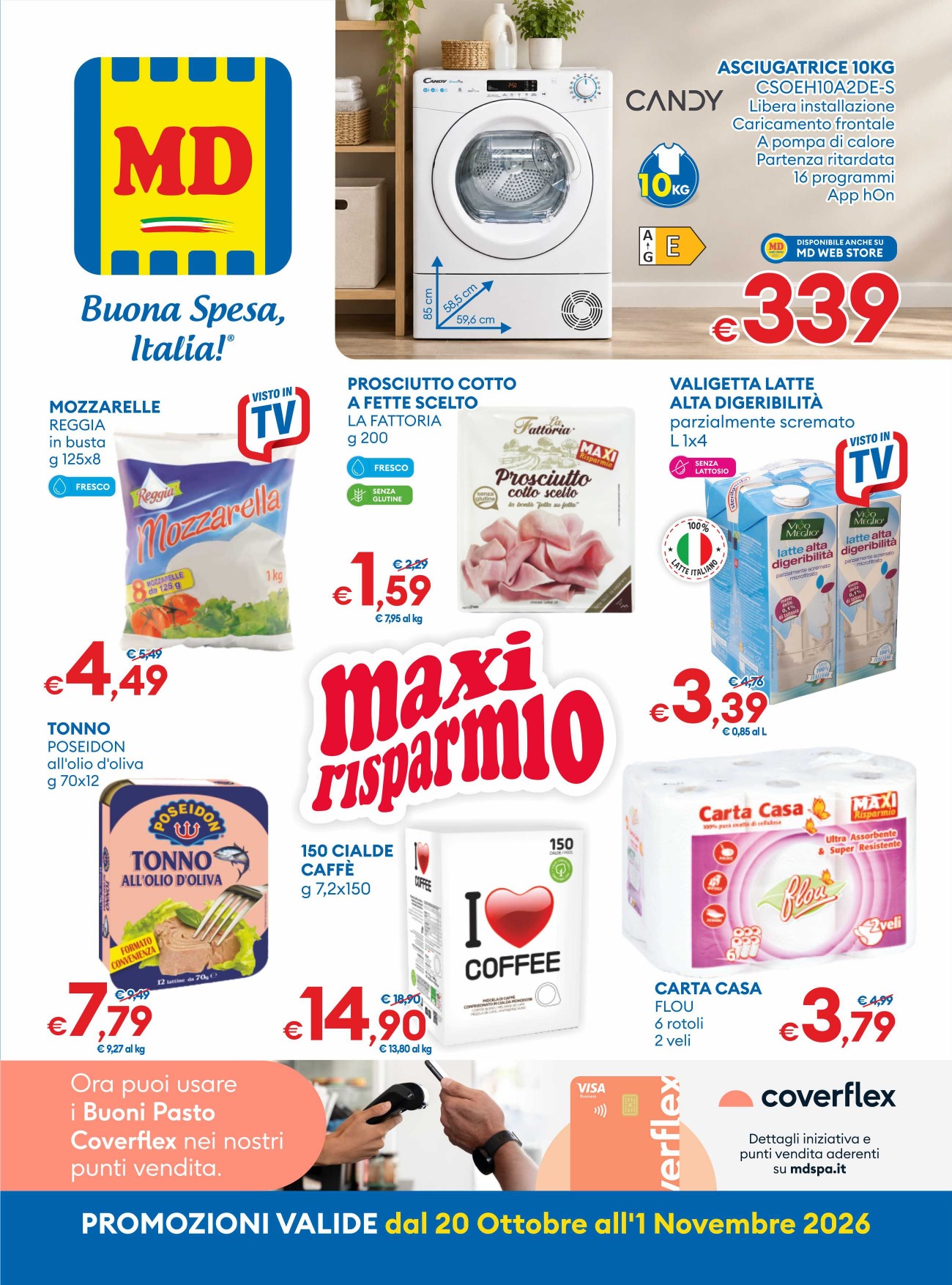 Volantino MD dal 20 ottobre al 1 novembre 2026 copertina