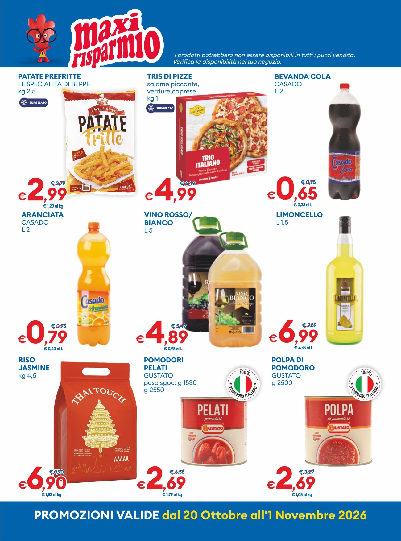 Offerte dispensa MD dal 20 ottobre al 1 novembre 2026